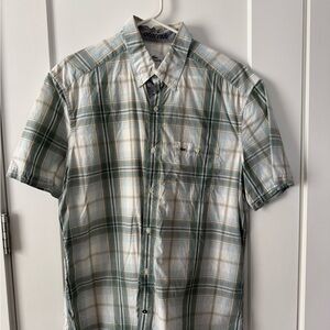 Lacoste Men's Green Plaid Shirt
